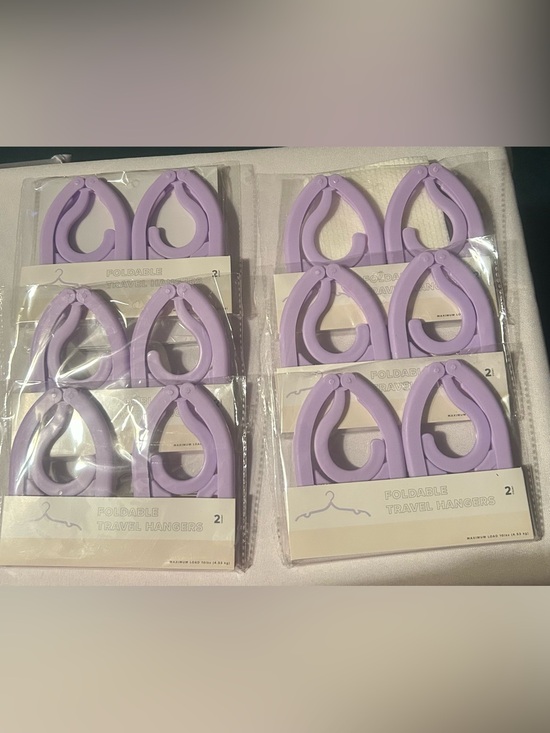 Unbranded Other - Foldable Travel Hangers - Lavender Purple (Set of 12)